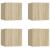 Dulapuri TV montaj pe perete 4 buc. stejar sonoma 30,5x30x30 cm GartenMobel Dekor