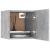 Dulapuri TV montaj pe perete, 2 buc., gri beton, 30,5x30x30 cm GartenMobel Dekor
