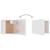Dulap TV suspendat, alb extralucios. 30,5x30x30 cm GartenMobel Dekor