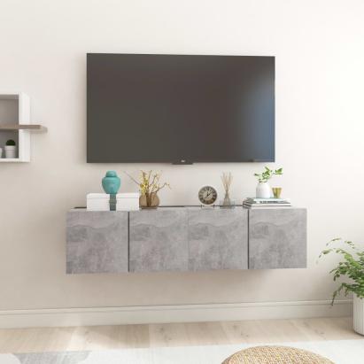 Dulapuri TV suspendate, 2 buc., gri beton, 60x30x30 cm GartenMobel Dekor