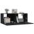 Comode TV, 2 buc., negru, 80x30x30 cm, lemn compozit GartenMobel Dekor