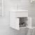 Dulap de chiuvetă, alb extralucios, 41x38,5x46 cm, PAL GartenMobel Dekor