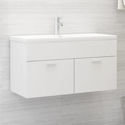 Dulap de chiuvetă, alb, 90x38,5x46 cm, PAL GartenMobel Dekor