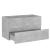 Dulap de chiuvetă, gri beton, 80x38,5x45 cm, PAL GartenMobel Dekor