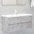 Dulap de chiuvetă, gri beton, 100x38,5x45 cm, PAL GartenMobel Dekor