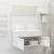 Set mobilier de baie, 2 piese, alb extralucios, PAL GartenMobel Dekor