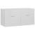Set mobilier de baie, 2 piese, alb extralucios, PAL GartenMobel Dekor
