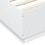 Cadru de pat cu lumini LED, alb, 200x200 cm, lemn prelucrat GartenMobel Dekor