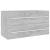 Set mobilier de baie, 2 piese, gri beton, PAL  GartenMobel Dekor