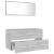Set mobilier de baie, 2 piese, gri beton, PAL  GartenMobel Dekor