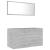 Set mobilier de baie, 2 piese, gri beton, PAL  GartenMobel Dekor