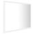 Oglindă de baie cu LED, alb, 60x8,5x37 cm, acril GartenMobel Dekor