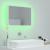 Oglindă de baie cu LED, alb, 60x8,5x37 cm, acril GartenMobel Dekor