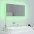 Oglindă de baie cu LED, alb, 80x8,5x37 cm, acril GartenMobel Dekor