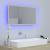 Oglindă de baie cu LED, stejar sonoma, 80x8,5x37 cm, acril GartenMobel Dekor