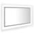 Oglindă de baie cu LED, gri beton, 80x8,5x37 cm, acril GartenMobel Dekor