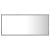 Oglindă de baie cu LED, gri beton, 90x8,5x37 cm, acril GartenMobel Dekor