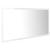 Oglindă de baie cu LED, alb extralucios, 90x8,5x37 cm, acril GartenMobel Dekor