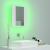 Dulap de baie cu oglindă & LED, alb, 40x12x45 cm, acril GartenMobel Dekor