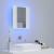 Dulap de baie cu oglindă & LED, alb, 40x12x45 cm, acril GartenMobel Dekor