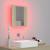 Dulap de baie cu oglindă și LED, stejar Sonoma, 40x12x45 acril GartenMobel Dekor