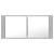 Dulap de baie cu oglindă & LED, gri beton, 100x12x45 cm acril GartenMobel Dekor