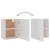 Dulapuri suspendate, 2 buc., alb, 50x31x60 cm, PAL GartenMobel Dekor