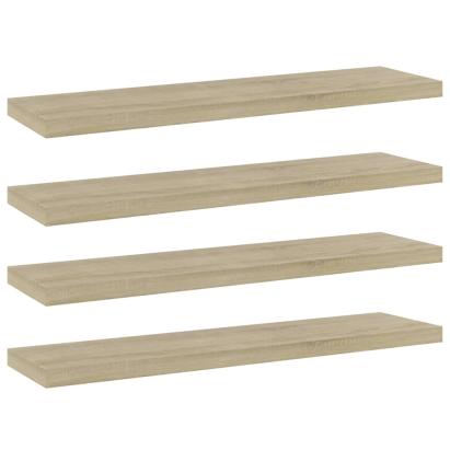 Plăci bibliotecă, 4 buc, stejar sonoma, 40 x 10 x 1,5 cm, PAL GartenMobel Dekor
