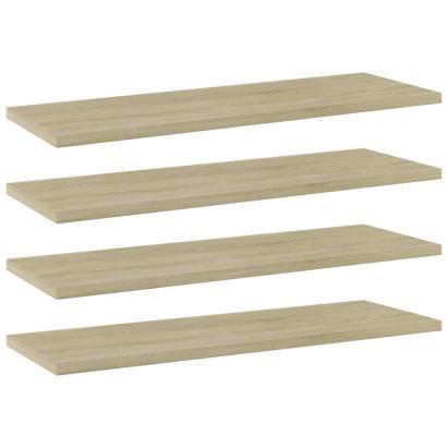 Plăci bibliotecă, stejar sonoma, 4 buc, 60 x 20 x 1,5 cm, PAL GartenMobel Dekor