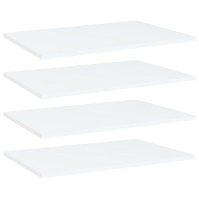 Plăci bibliotecă, 4 buc., alb, 60 x 40 x 1,5 cm, PAL GartenMobel Dekor