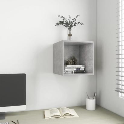 Dulap de perete, gri beton, 37x37x37 cm, PAL GartenMobel Dekor
