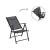 Set 2 scaune gradina/terasa, pliabile, otel, negru, 60x58x100 cm, Chomik GartenVIP DiyLine