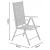 Set 2 scaune pentru gradina, pliabile, aluminiu, gri, 65x55x104, Chomik GartenVIP DiyLine