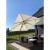 Umbrela gradina/terasa cu LED, Chomik, articulatie tip banana, bej, 300x300 cm GartenVIP DiyLine