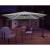 Umbrela gradina/terasa cu LED, Chomik, articulatie tip banana, gri, 300x300 cm GartenVIP DiyLine
