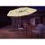 Umbrela gradina/terasa cu LED, Chomik, cu manivela, articulatie tip banana, bej, 300 cm GartenVIP DiyLine