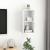 Dulap TV montat pe perete, alb, 37x37x72 cm, PAL GartenMobel Dekor