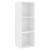 Dulap TV montat pe perete, alb, 37x37x107 cm, PAL GartenMobel Dekor