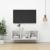 Dulap TV montat pe perete, alb, 37x37x107 cm, PAL GartenMobel Dekor