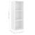 Dulap TV montat pe perete, alb, 37x37x107 cm, PAL GartenMobel Dekor