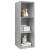 Dulap TV montat pe perete, gri beton, 37x37x107 cm, PAL GartenMobel Dekor