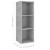 Dulap TV montat pe perete, gri beton, 37x37x107 cm, PAL GartenMobel Dekor