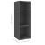 Dulap TV montat pe perete, gri extralucios, 37x37x107 cm, PAL GartenMobel Dekor