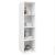Dulap TV montat pe perete, alb, 37x37x142,5 cm, PAL GartenMobel Dekor