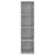 Dulap TV montat pe perete, gri beton, 37x37x142,5 cm, PAL GartenMobel Dekor