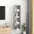 Dulap TV montat pe perete, gri beton, 37x37x142,5 cm, PAL GartenMobel Dekor