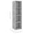 Dulap TV montat pe perete, gri beton, 37x37x142,5 cm, PAL GartenMobel Dekor