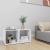 Comode TV, 2 buc., alb, 37x35x37 cm, PAL  GartenMobel Dekor
