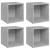 Comode TV, 4 buc., gri beton, 37x35x37 cm, PAL  GartenMobel Dekor