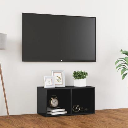 Comodă TV, gri extralucios, 72x35x36,5 cm, PAL GartenMobel Dekor